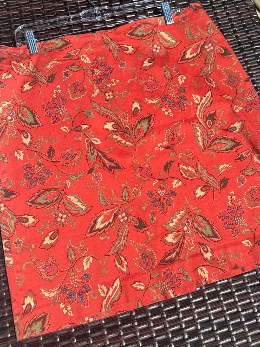 Jones New York Red Floral Skirt